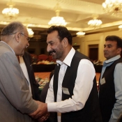 Executive Committee Chairman Najam Sethi meets delegates in Annual General Meeting 2015