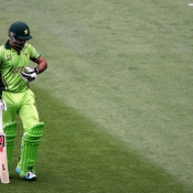 Ahmed Shehzad going off the field