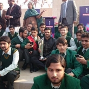 World Cup Trophy in APS Peshawar
