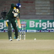 Ali Waqas plays a shot