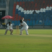 Kamran Akmal plays a shot