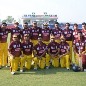 Abbottabad Falcons team at Iqbal Stadium Faisalabad