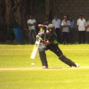 Fawad Alam plays a cover drive