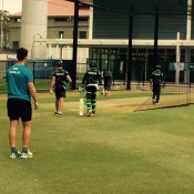 Pakistan team practice session at Adelaide Oval on 13 Feb 2015
