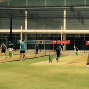 Pakistan team practice session at Adelaide Oval on 13 Feb 2015