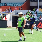 Pakistan team practice session at Adelaide Oval on 14 Feb 2015