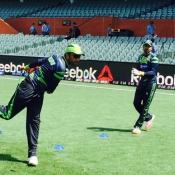 Pakistan team practice session at Adelaide Oval on 14 Feb 2015
