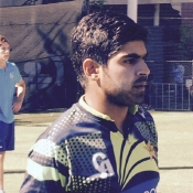 Haris Sohail during practice session in Adelaide