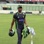 Mukhtar Ahmed during practice session