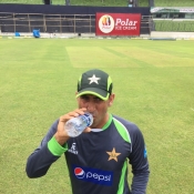 Younis Khan during practice session