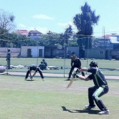 Pakistan A team fielding practice