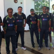 Pakistan A team arrived for the practice session