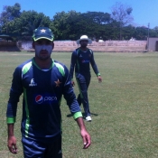 Zafar Gohar during practice session