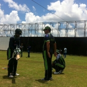 Mohammad Rizwan during practice session