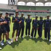 Pakistan players during practice session
