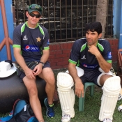 Misbah-ul-Haq ready for the batting practice