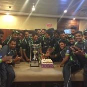 Team Pakistan post match celebrations