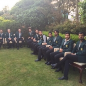 Team Pakistan attend Reception at Pakistan High Commission