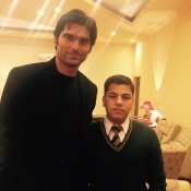 Mohammad Irfan with the student of Army Public School Peshawar