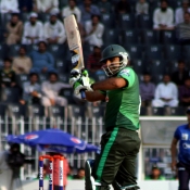 Multan Tigers batsman plays a shot
