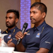 Sri Lanka A team Captain and Coach during Press conference