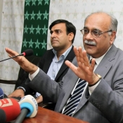 Acting Chairman PCB Mr. Najam Sethi press conference