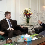 H.E Lars-Gunnar Wigemark Head of European Union Delegation to Pakistan called on Chairman PCB