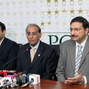 Mr. Haroon Lorgat visited Pakistan Cricket Board headquarter today