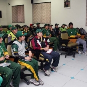 Pakistan Team Coach Dav Whatmore and Fielding Coach Julian Fountain giving  lectures  during training Camp of Pakistan Women Team preparing for ICC Women World Cup. Dav Whatmore also visited the ongoing training camp in Miridke. Mr. Maqbool Babry Sports P