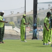Training session before second test match