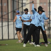 Training session before second test match