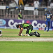Pakistan v Sri Lanka 3rd ODI 22 Dec 2013 at Sharjah Cricket Stadium