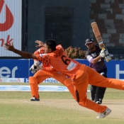 Faisalabad Wolves Farrukh Shehzad plays a shot