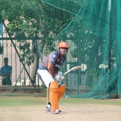 Nasir Jamshed batting in the nets, Hyderabad, India