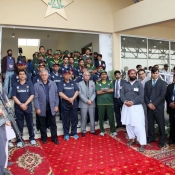 Inauguration of the newly build Shaheed Mohtarma Benazir Bhutto International Cricket Stadium at Garhi Khuda Bakhsh on Wednesday 26th December 2012