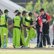 Pakistan's cricketers attends a Pakistan disabled cricket team training session