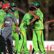 Pakistan Under-19s v Afghanistan Under-19s in ICC Under-19 World Cup 2012 match