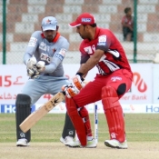 Quetta Bears batsman tries to play a cut shot