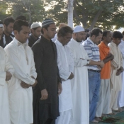 Sharjah Test Day 4 - EID Prayers Pictures