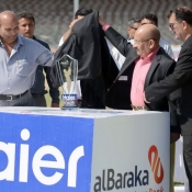 Trophy Unveiling ceremony of Bank Albaraka Presents Haier T20 cup