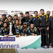 Pakistan A with Trophy