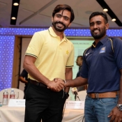 Pakistan A and Sri Lanka A captains during Press conference