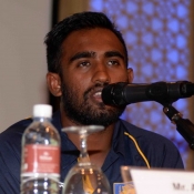 Sri Lanka A team captain during Press conference