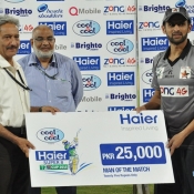 Shoaib Malik receives Man of the match award