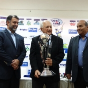 Chairman PCB Mr. Shaharyar M. Khan unveils the Trophy